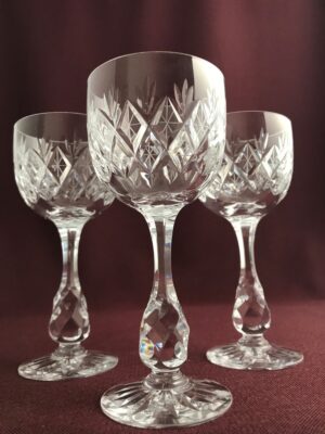 Kosta boda - Pompadour - 3 st Vitvin glas Remmare - Fritz Kallenberg