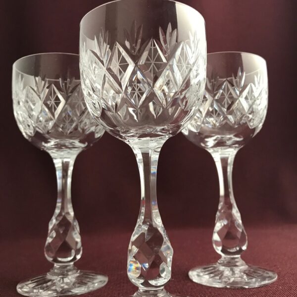 Kosta boda - Pompadour - 3 st Vitvin glas Remmare - Fritz Kallenberg