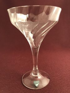 Orrefors Helena – champagneglas i kristall / martiniglas – design Gunnar Cyrén – vintage