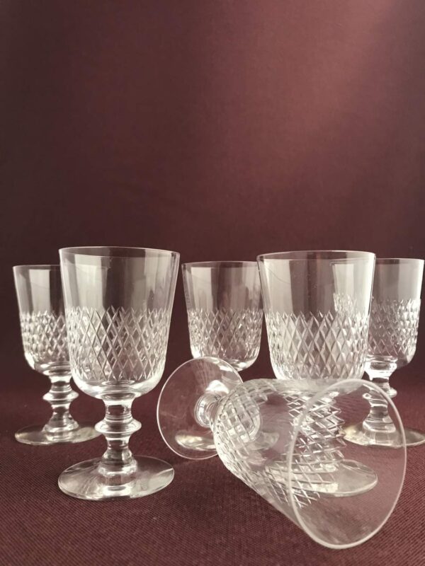 Kosta boda - Diamant - 6 st Stark vin glas design Vicke Lindstrand