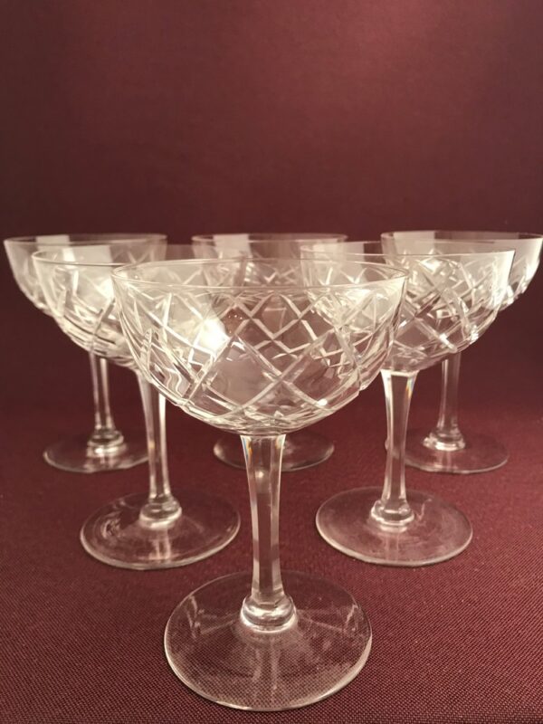 Kosta Boda - Bror 6 st Champagneglas / Coupe design Fritz Kallenberg