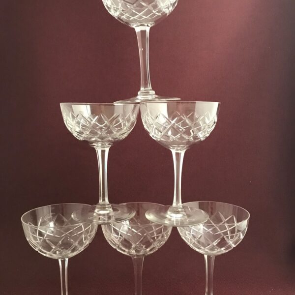 Kosta Boda - Bror 6 st Champagneglas / Coupe design Fritz Kallenberg