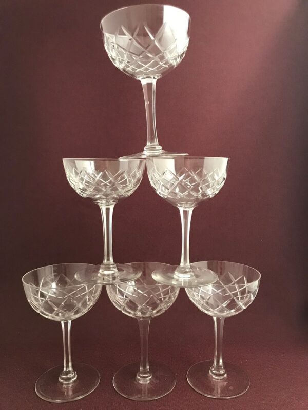 Kosta Boda - Bror 6 st Champagneglas / Coupe design Fritz Kallenberg