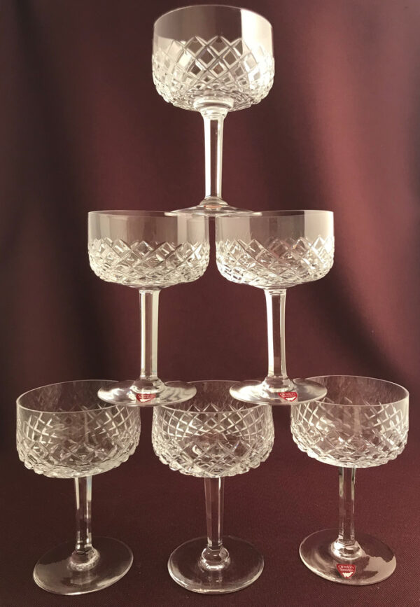 Orrefors - Elisabeth Festival - 6 st Champagne Coupeglas Design Ingeborg Lundin