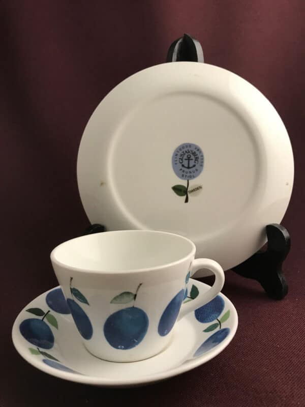 Gustavsberg Retro Prunus Kaffekopp med tefat & Assiette stig lindberg