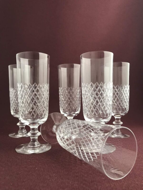 Kosta Boda - Diamant - 6 st champagne glas / strut - Design Vicke Lindstrand