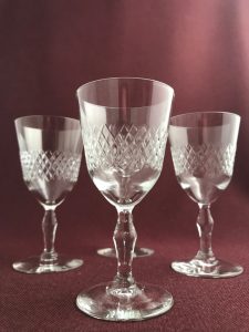 Kosta Boda Lyx – 4 st aperitif- och avecglas – design Vicke Lindstrand – vintage