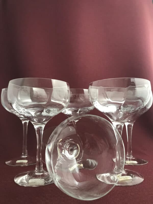 Kosta Boda - Chateau - 6 st champagne / Coupe glas design Bertil Vallien