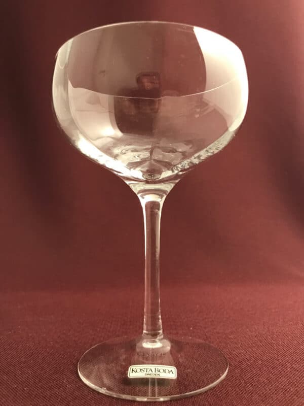 Kosta Boda Chateau champagne / Coupe glas design Bertil Vallien