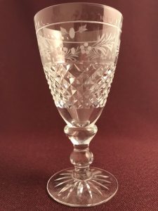 Kosta Boda Elvira Madigan – röd vinsglas – design Fritz Kallenberg – vintage