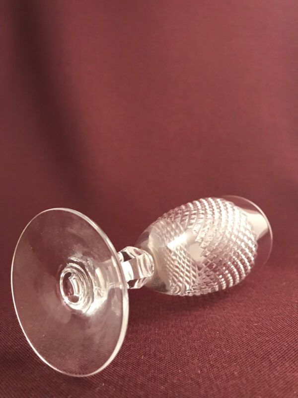 Kosta Boda - Safir starkvins glas - design Fritz Kallenberg