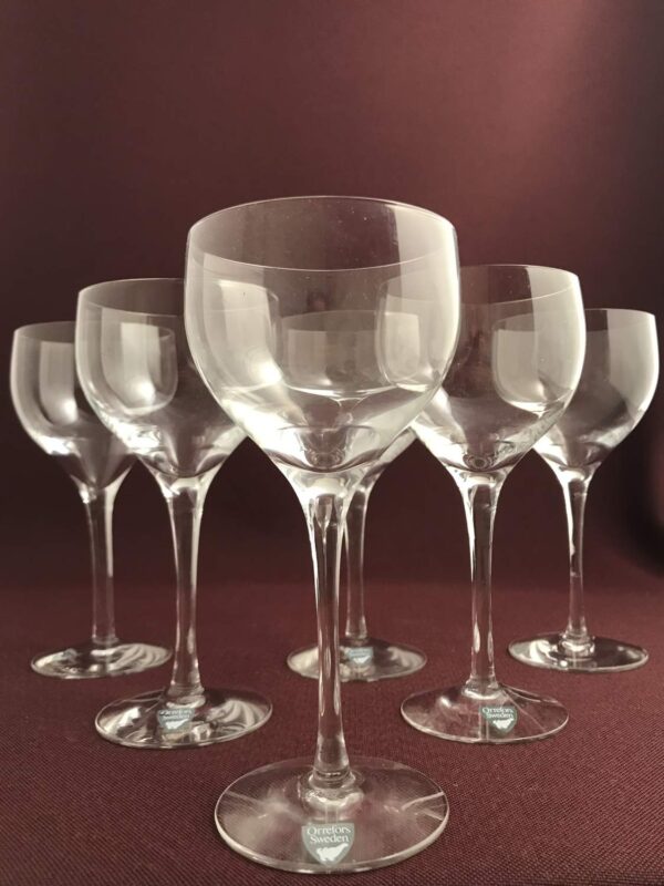 Orrefors - Illusion - 6 st Champagne Coupe glas Design Nils Landberg