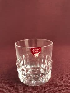 Orrefors Silvia – litet whiskyglas – design Ingeborg Lundin – vintage