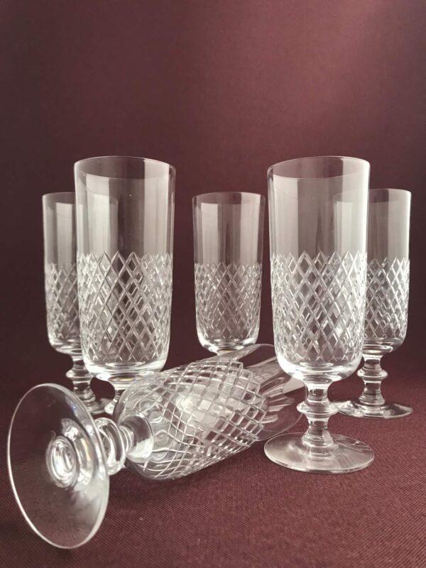 Kosta Boda - Diamant - 6 st champagne glas / strut - Design Vicke Lindstrand