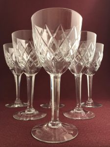 Kosta Boda Bror – 6 st KostBoda, rödvinsglas – design Fritz Kallenberg – vintage