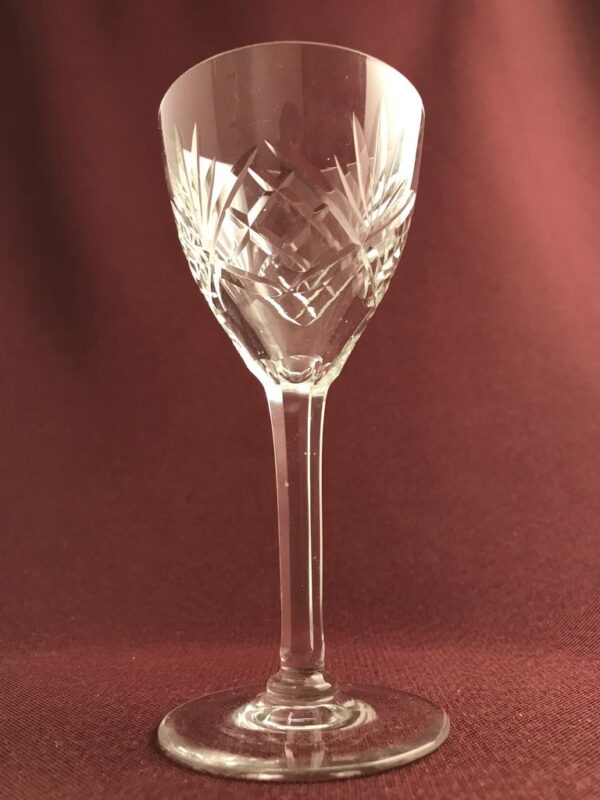 Kosta boda - Helga - Vitvin glas slipad fot - design Fritz Kallenberg