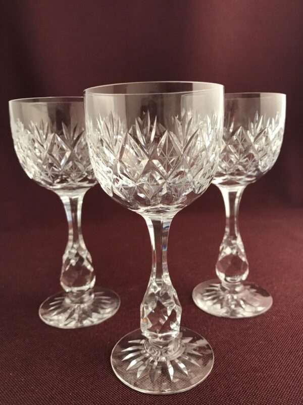 Kosta boda - Pompadour - 3 st Vitvin glas Remmare - Fritz Kallenberg
