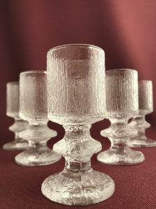 Iittala Festivo / Senator – 6 st snapsglas – design Timo Sarpanneva – vintage
