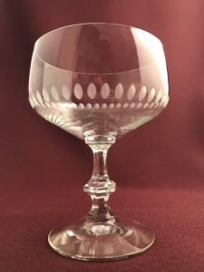 Orrefors – champagneglas coupe i kristall – design Nils Landberg – vintage