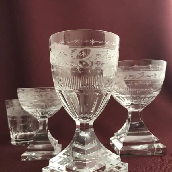 Kosta Boda - Servis 24 glas - modell 75an Design 1800 talets slut