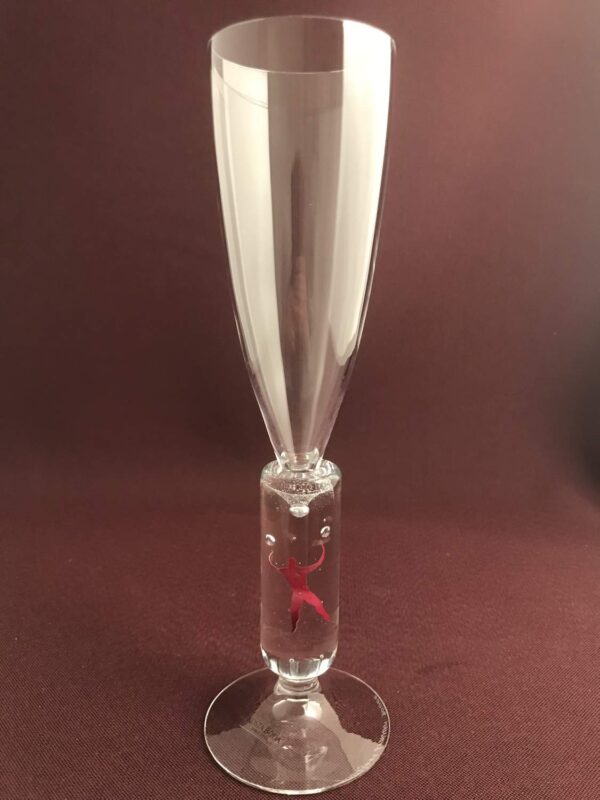 Kosta Boda Millenium Champagneglas / Strut design Bertil Vallien