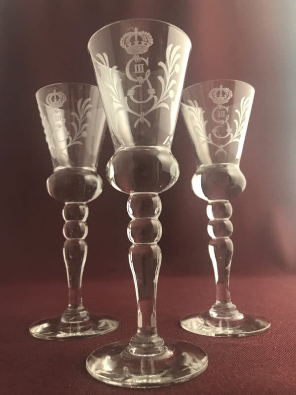 Reijmyre - Gustav III - 3st stora Snaps glas