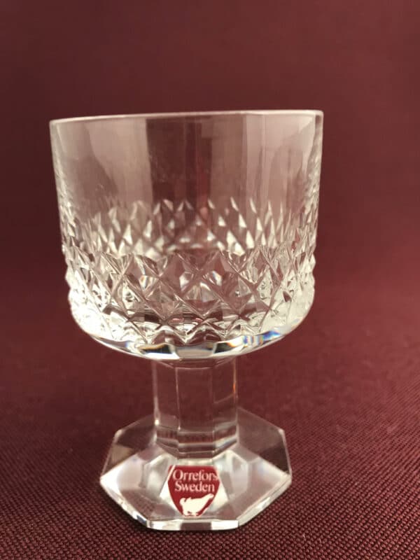 Orrefors - Starkvins glas- Gustav II Adolf - Design Nils Landberg