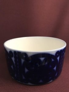 Gustavsberg Blå Husar – stor skål – design Stig Lindberg – vintage