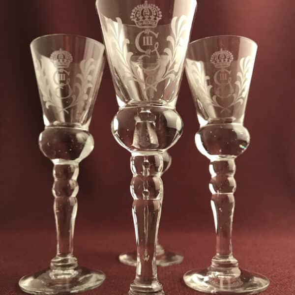 Reijmyre - Gustav III - 3 st Snaps glas