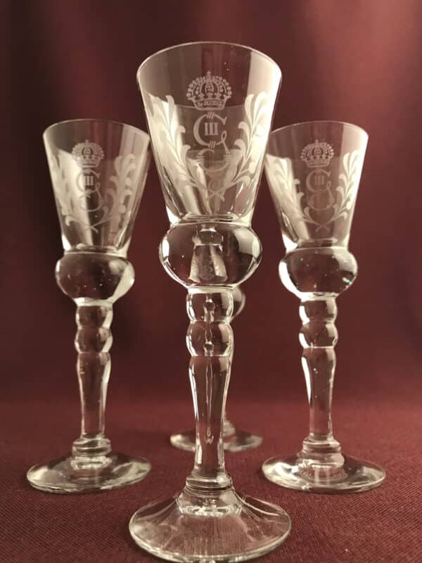 Reijmyre - Gustav III - 3 st Snaps glas