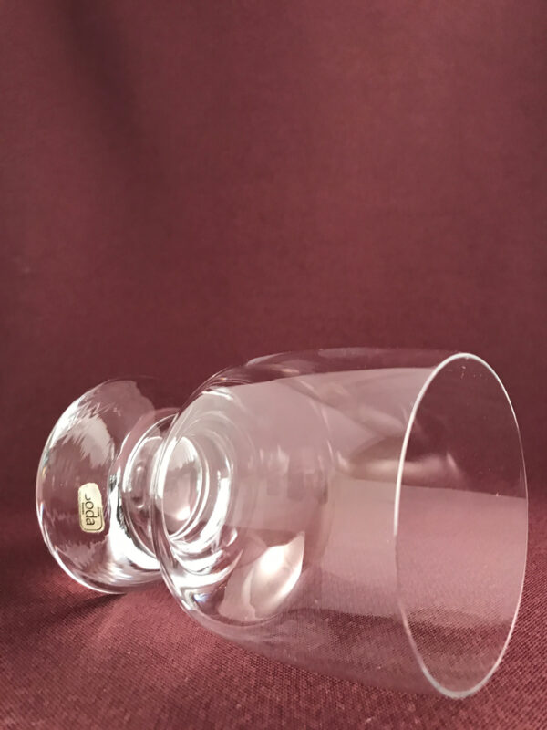 Kosta Boda-Porter - Röd Vin glas- design Signe Persson Melin