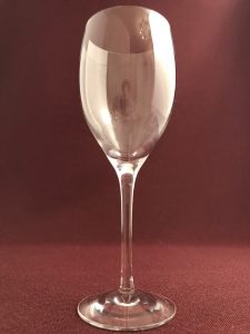 Orrefors Illusion – rödvinsglas / Goblet – design Nils Landberg – vintage