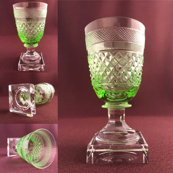 Kosta Boda - Kent Rödvinsglas uran grönt glas design Elis Bergh