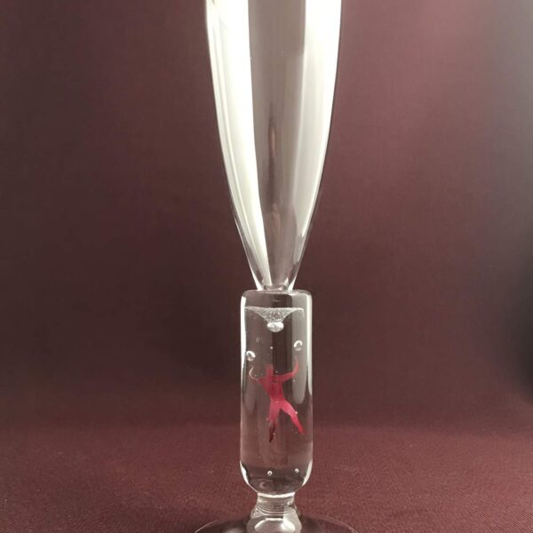 Kosta Boda Millenium Champagneglas / Strut design Bertil Vallien