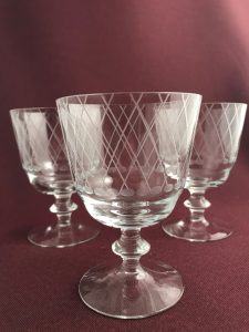 Kosta Boda Sickan – 3 st öl- och vinglas – design Vicke Lindstrand – vintage
