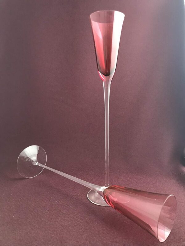 Orrefors - Fleut - 1 Par champagneglas / Strutar design Erika Lagerbielke