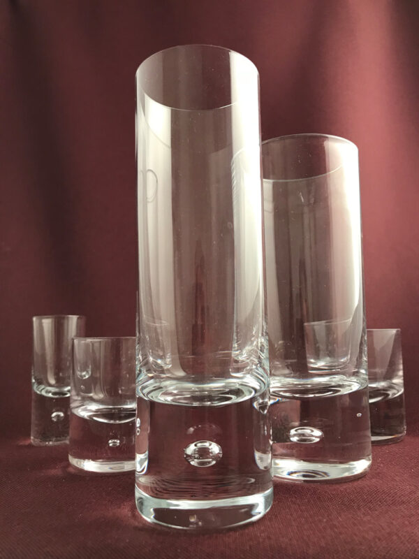 Kosta boda - Pippi - Öl / Röd vin glas design Walter Hickman
