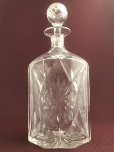 Kosta Boda Helga – karaff whisky – design Fritz Kallenberg – vintage