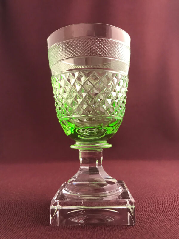 Kosta Boda - Kent Rödvinsglas uran grönt glas design Elis Bergh