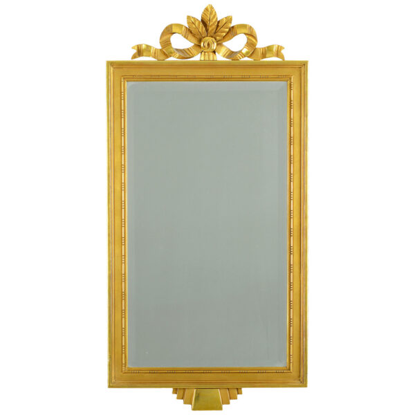Spegel-guldfärgad -Gustaviansk stil