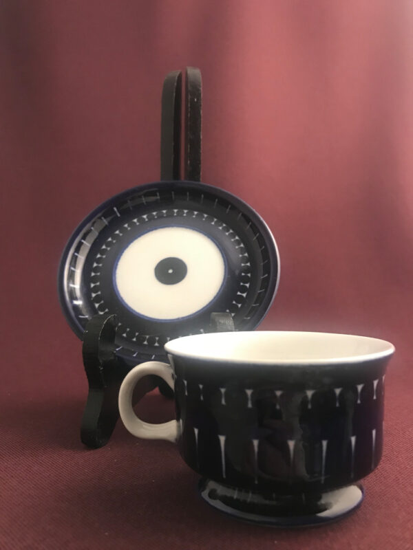 Arabia-Valencia-Kaffekopp med fat- Design Ulla Procope