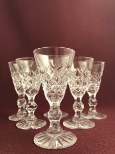 Kosta Boda - Tjugo Rut - 6 st Snaps glas Designer Fritz Kallenberg