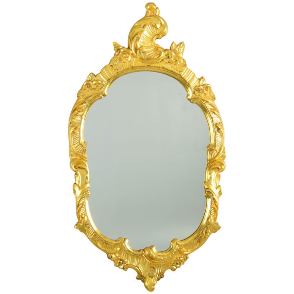 Spegel-guldfärgad -rokokostil