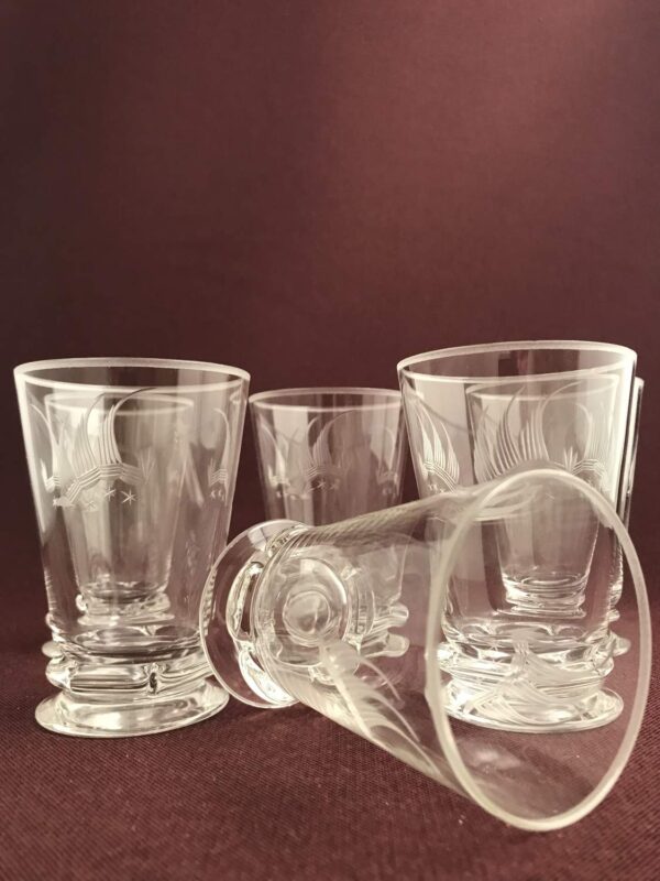 Johansfors - Uarda skeppet - 6 st Selter / Whiskey glas design Bengt Orup