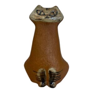 Gustavsberg Lilla Zoo – Sittande katt, porslinsfigur – design Lisa Larson – vintage
