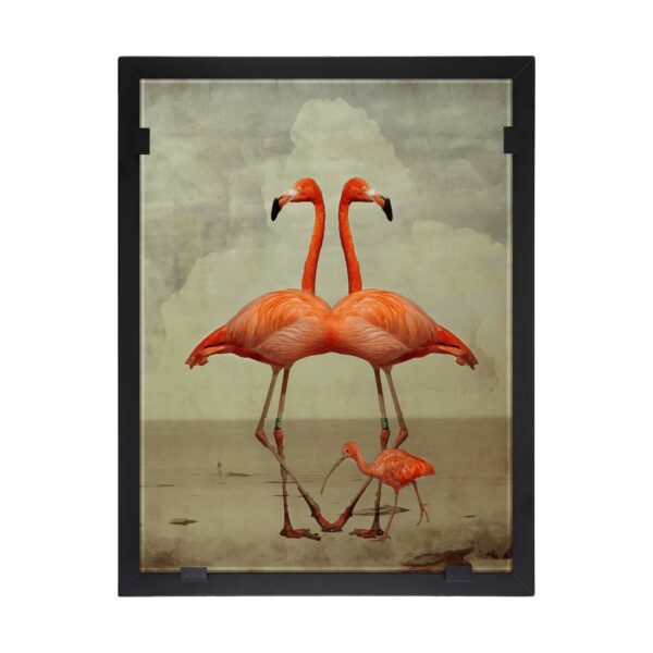 Glasvision - Tavla - Konstglas - Flamingoduo Design Yvonne Heinonen