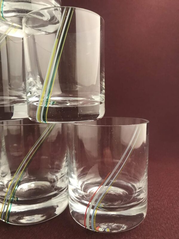 Kosta Boda - Rainbow - 6 st Whiskey glas - Design Bertil Vallien