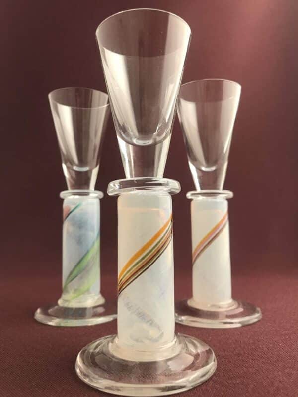 Kosta Boda - Rainbow - 3 st Snaps glas - Design Bertil Vallien