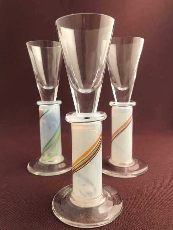 Kosta Boda - Rainbow - 3 st Snaps glas - Design Bertil Vallien