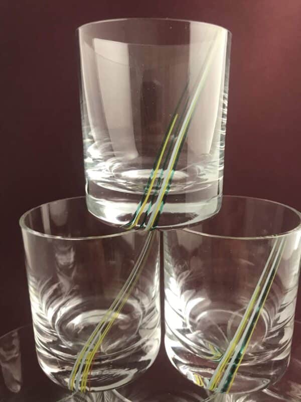 Kosta Boda - Rainbow - 6 st Whiskey glas - Design Bertil Vallien